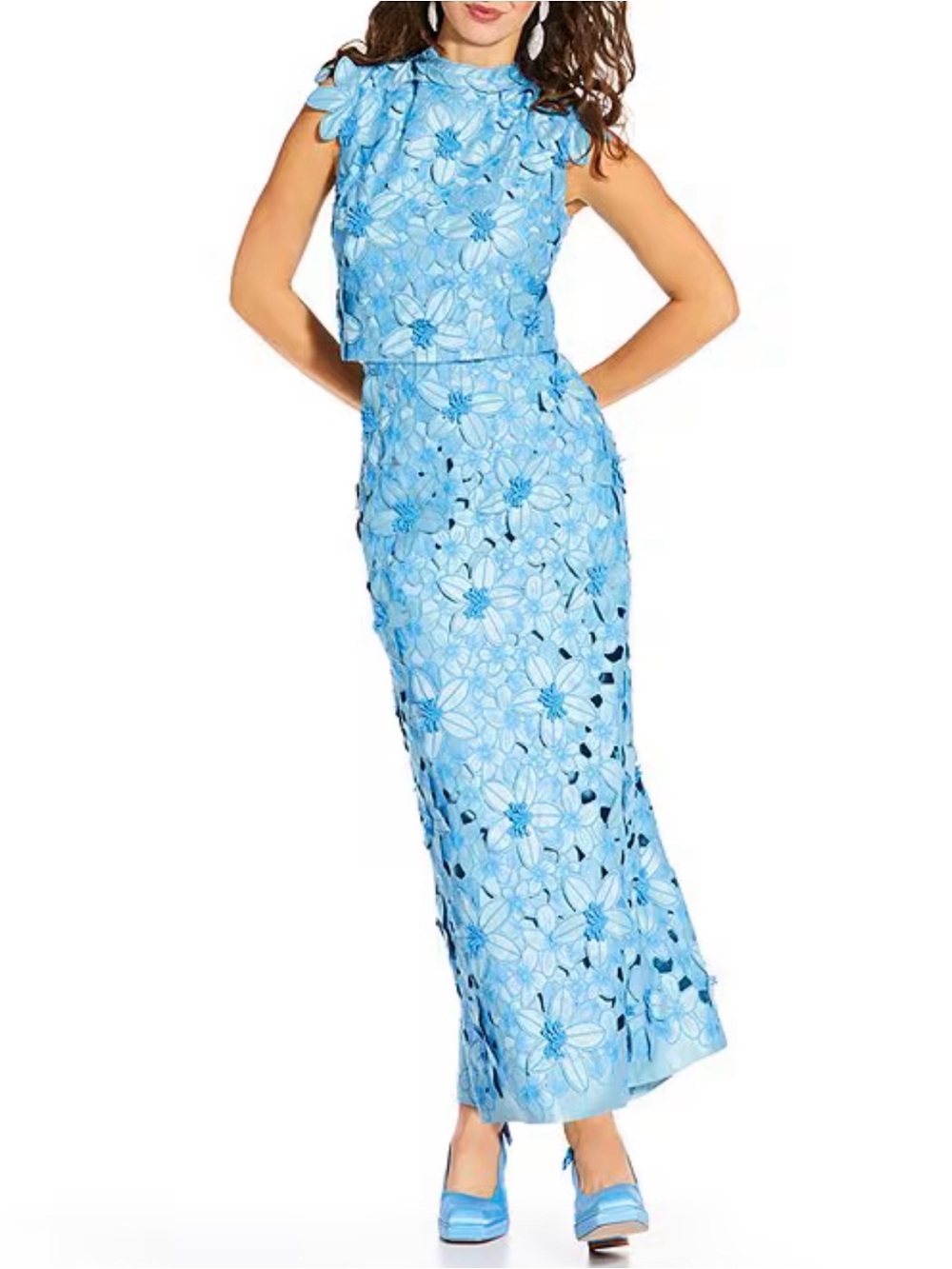 Antonio Melani x Amanda Jones Vaughan Waverly Coordinating 3D skirt&top SET- NWT